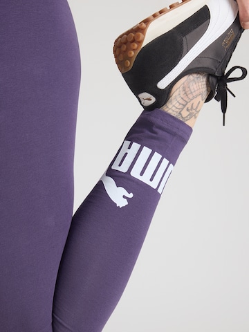 PUMA Skinny Sporthose 'ESS No. 1' in Lila
