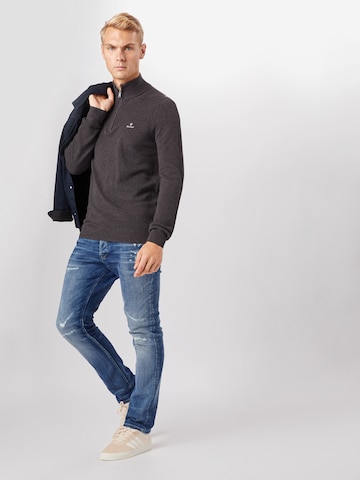 GANT - Regular Fit Pullover em cinzento