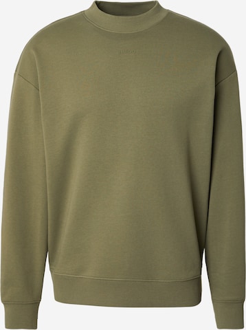 HUGO Sweatshirt 'Dapocrew' in Green: front