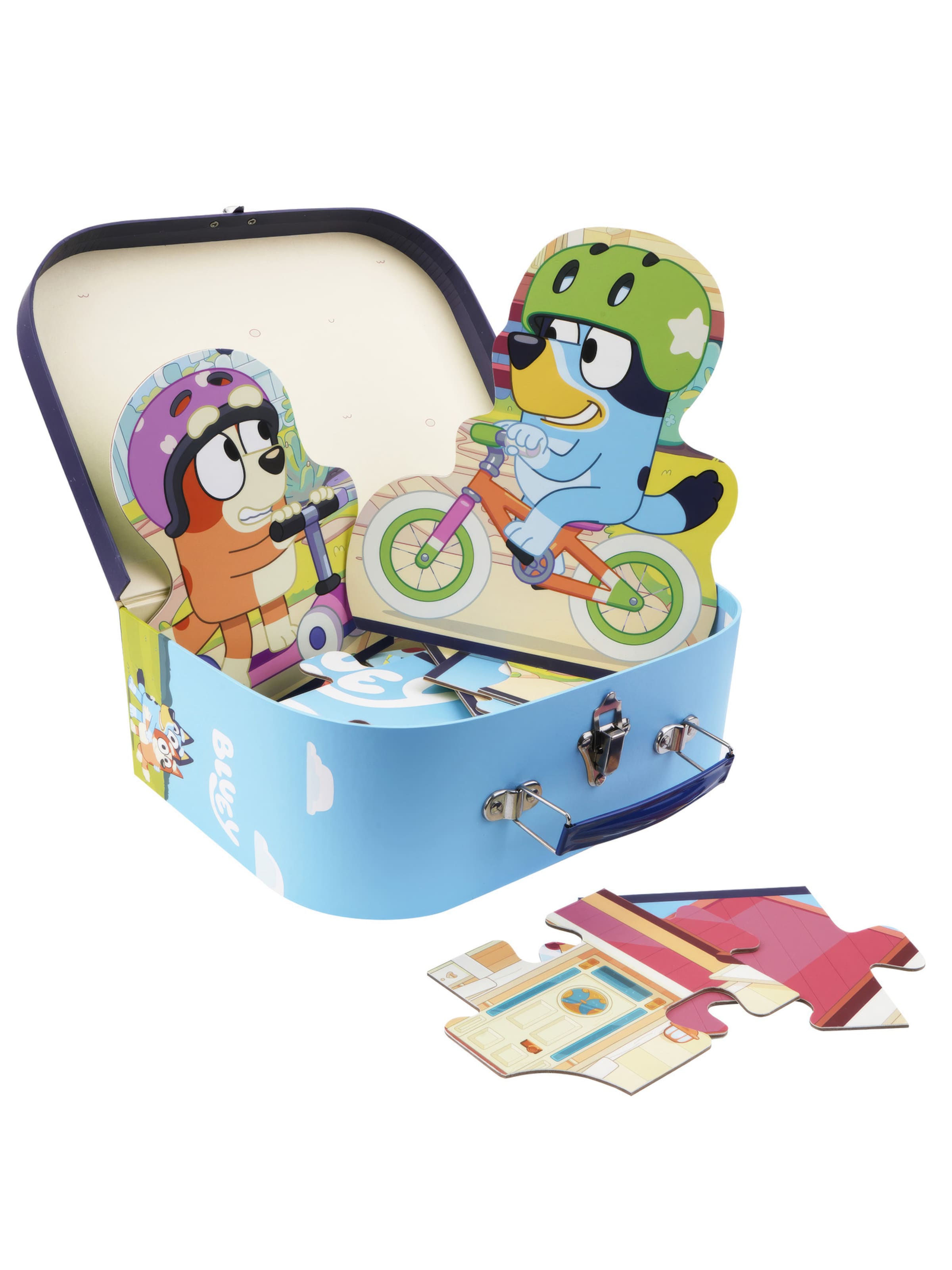 Bluey Puzzle in Blau: Vorderseite