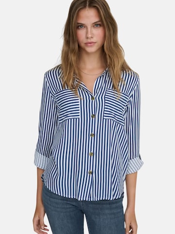 ONLY - Blusa 'ONLY ONLYASMIN SHIRT L/S WVN NOOS CAMICIA' en azul