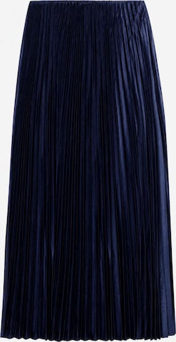 Touché Privé Rock 'Pleated Skirt' in Blau: Vorderseite