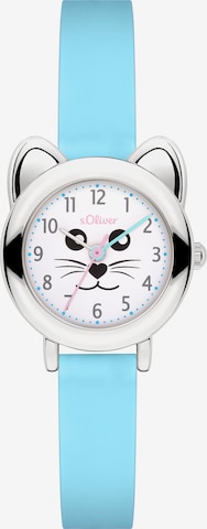 s.Oliver Watch 'The Cat' in Silver: front