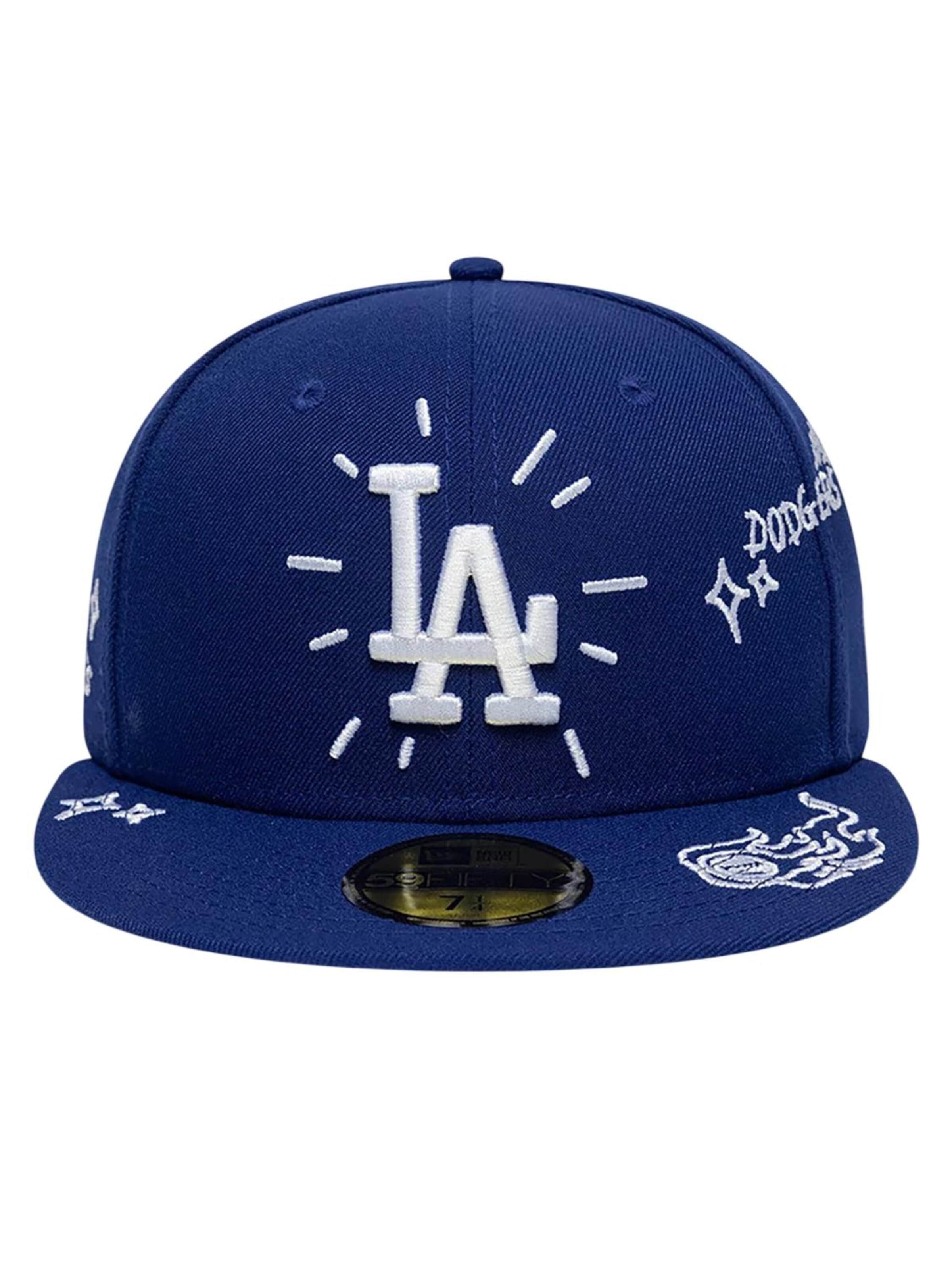 NEW ERA Cap '59FIFTY MLB Los Angeles Dodgers Scribble'‌‌‌ in Blau