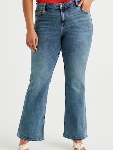 WE Fashion Boot cut Jeans in Blue: front