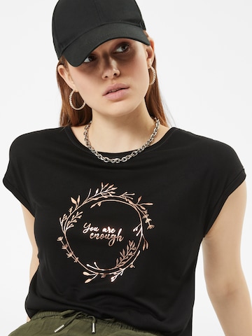 T-shirt 'Silene' ABOUT YOU en noir