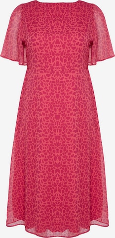 Trendyol CurveHaljina - roza boja: prednji dio