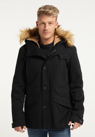 MO Winter Parka in Black: front