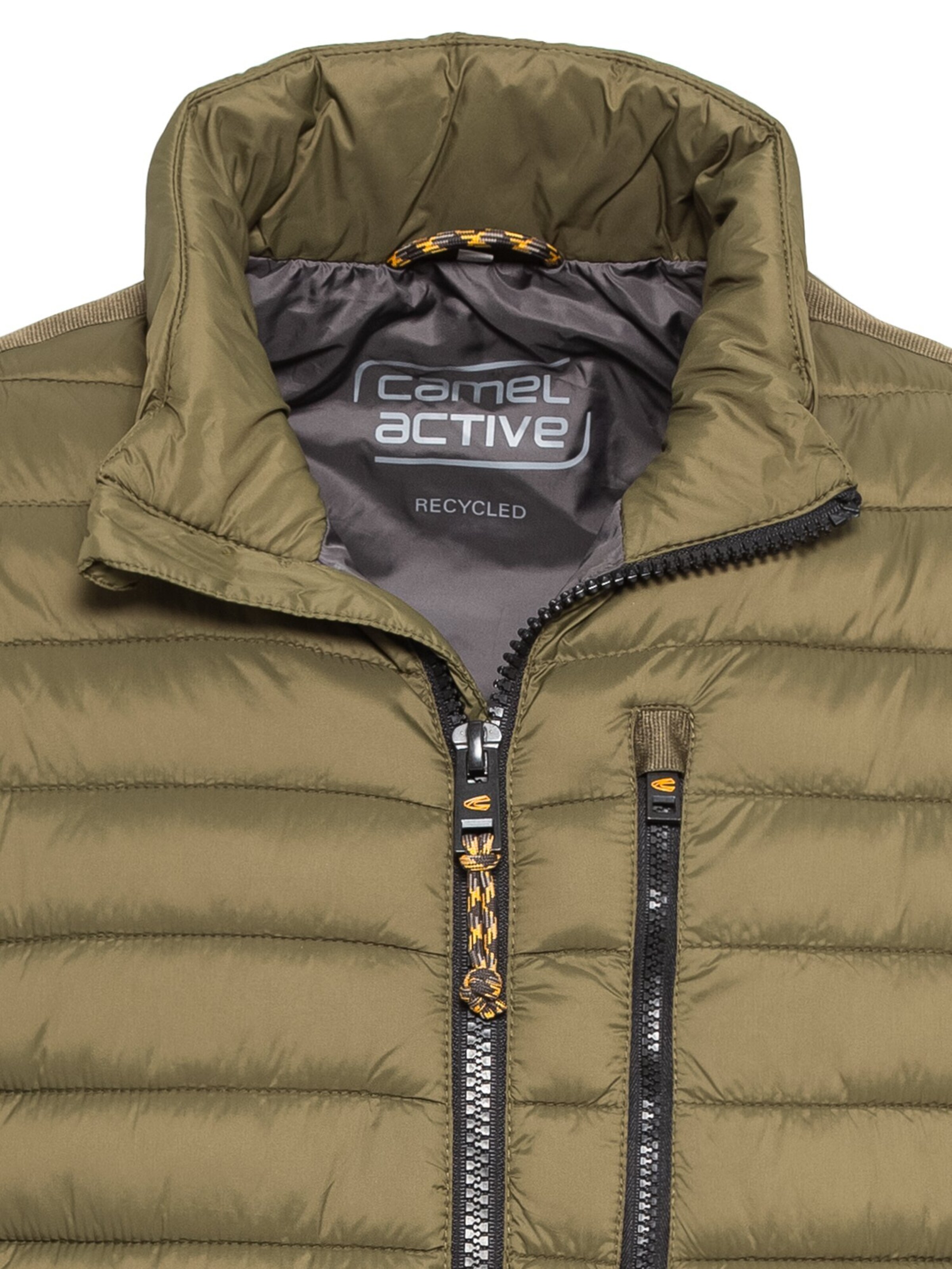CAMEL ACTIVE Stepp-Blouson aus recyceltem Material in Grün