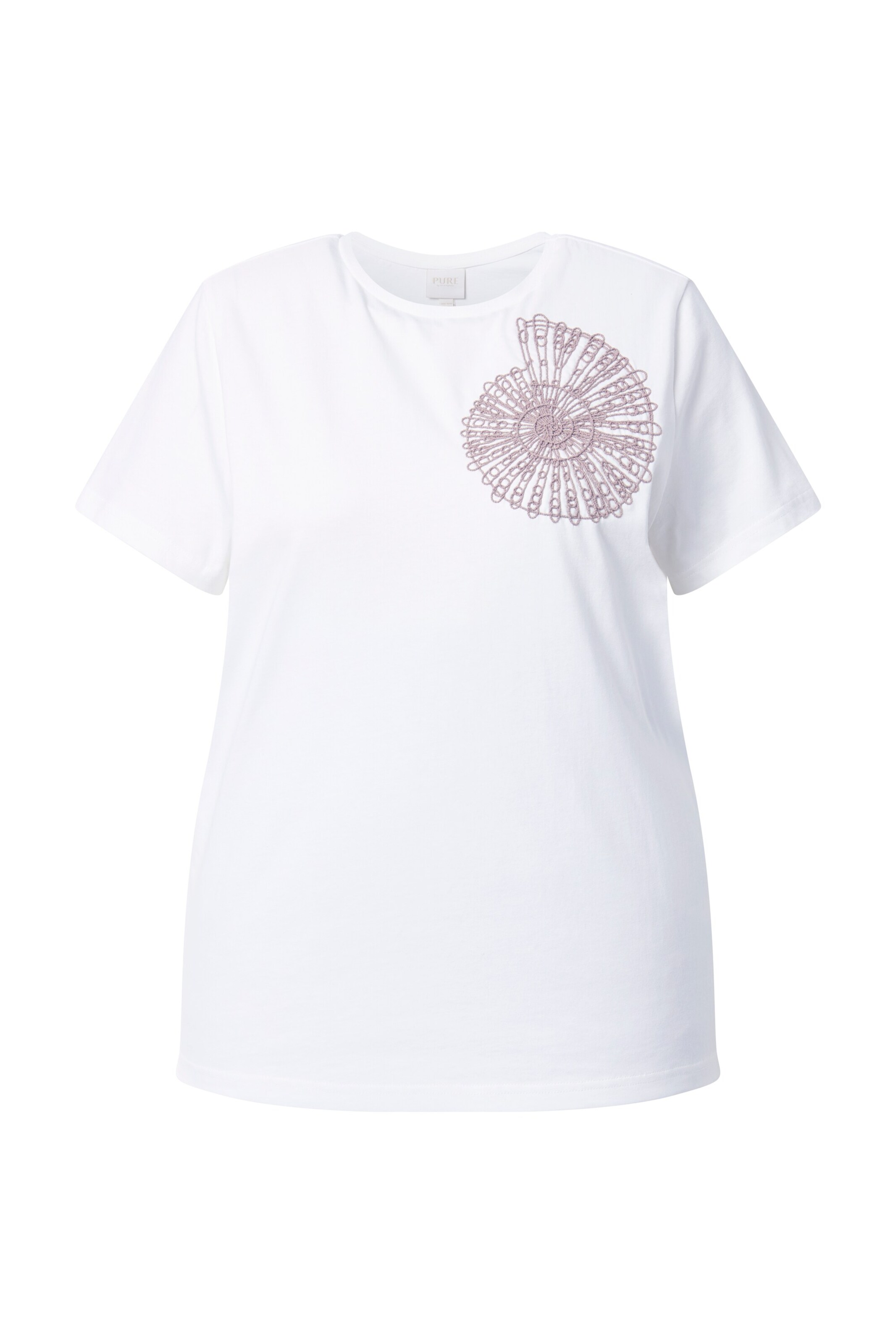 Ulla Popken T-Shirt in Weiß: Vorderseite