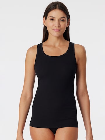 SCHIESSER Top ' Pure Rib ' in Black: front