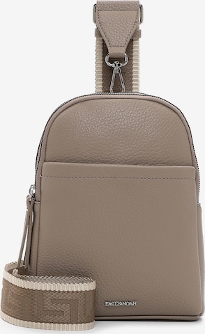 Sac bandoulière 'Elena' Emily & Noah en beige : devant