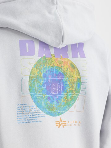 ALPHA INDUSTRIES Sweatshirt 'Dark Side' in Grau