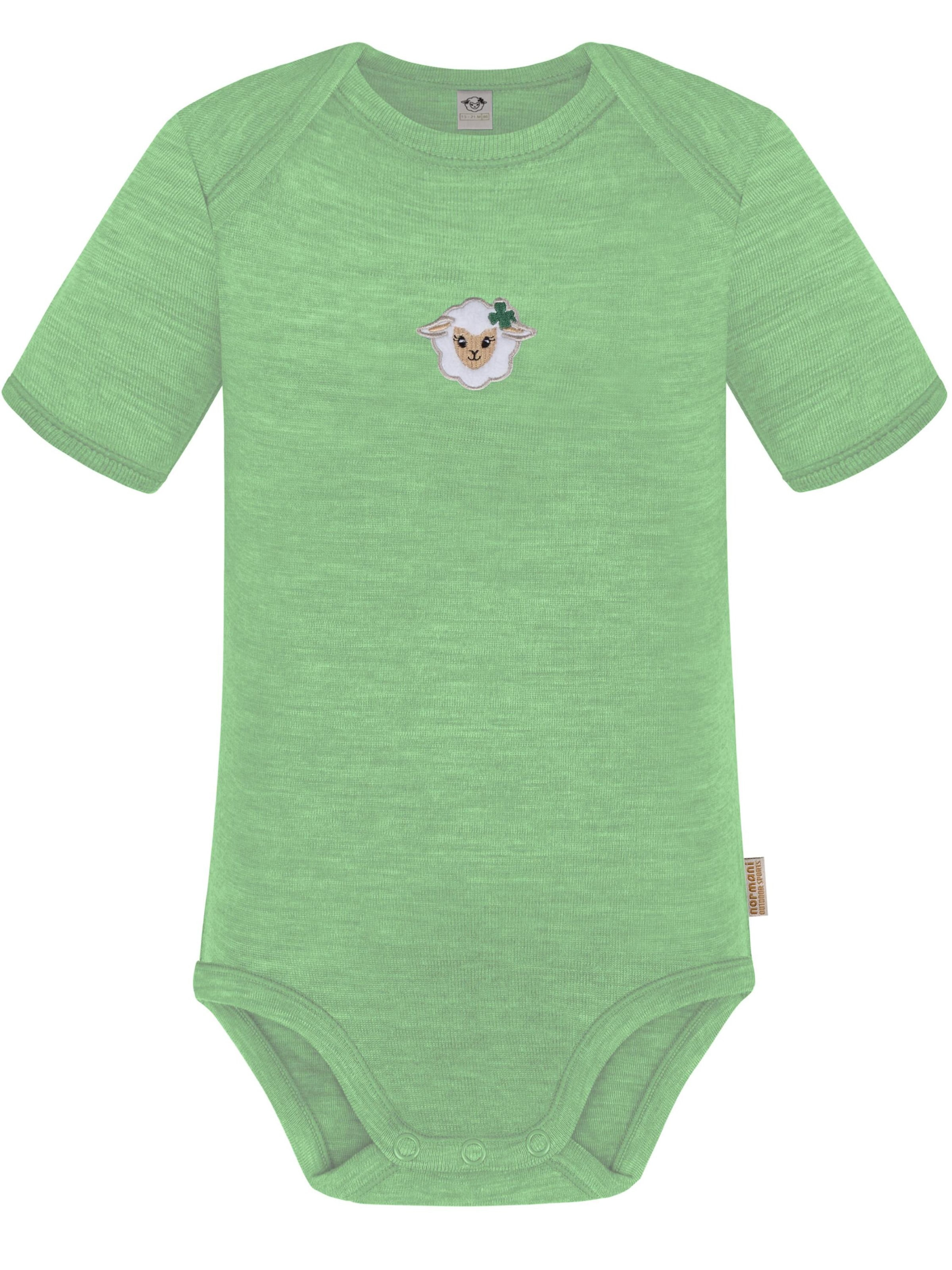 Barboteuse / body 'Tauranga' normani en vert : devant