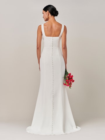 BWLDR Kleid in Weiß: Rückseite