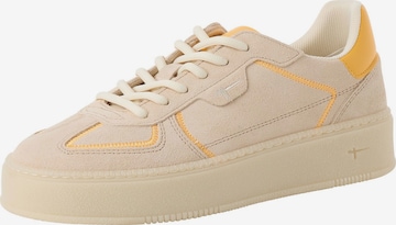 Baskets basses Tamaris en marron : devant