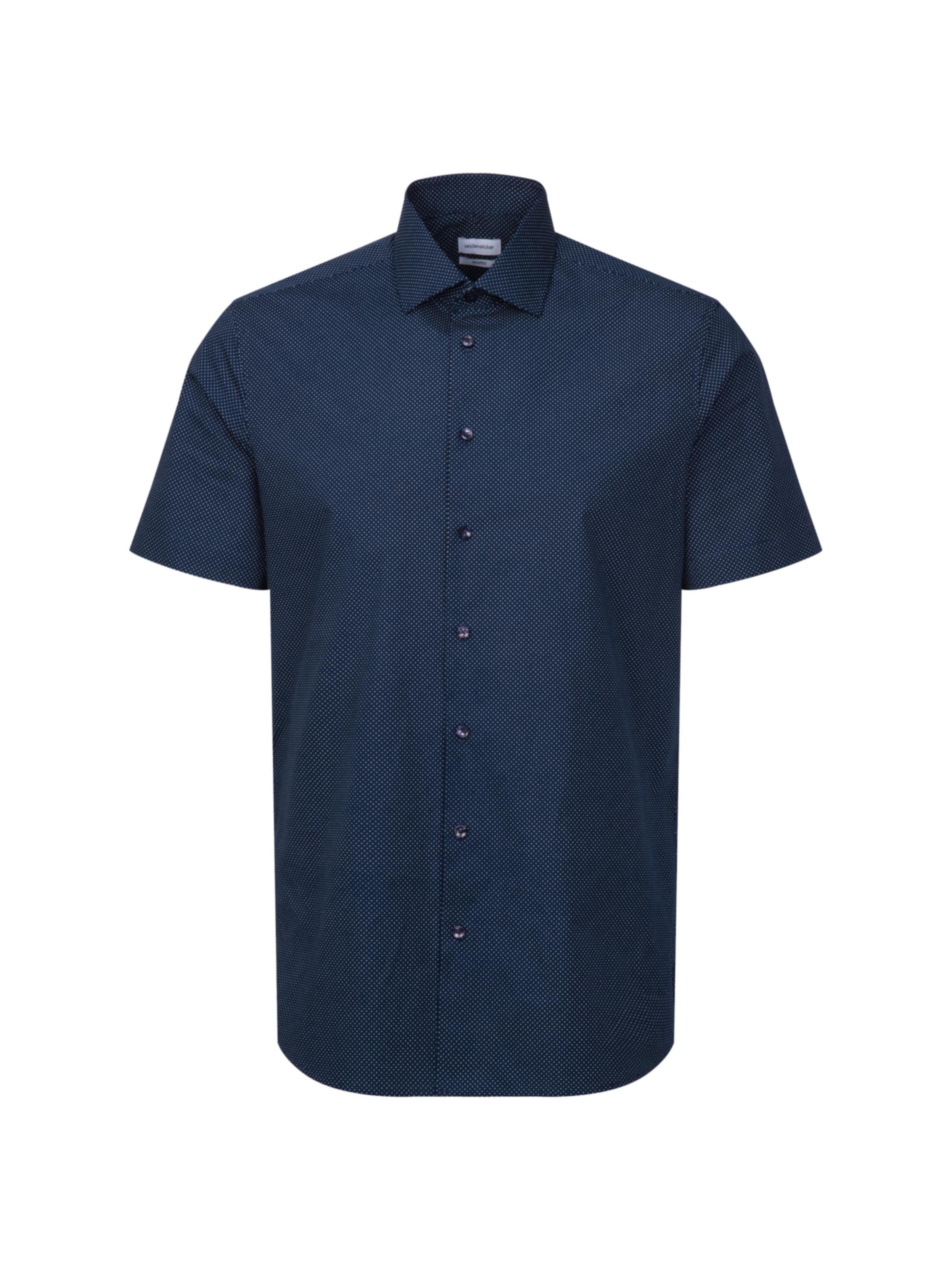 Coupe slim Chemise business 'Smart Essentials' SEIDENSTICKER en bleu : devant