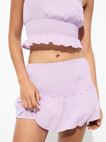 Regular Pantalon Pull&Bear en violet