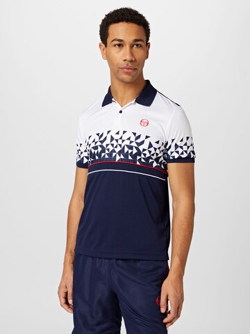 Sergio Tacchini Functioneel shirt 'DISPERSA' in Blauw: voorkant