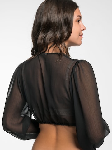 Blouse folklorique 'Efeu' SPIETH & WENSKY en noir