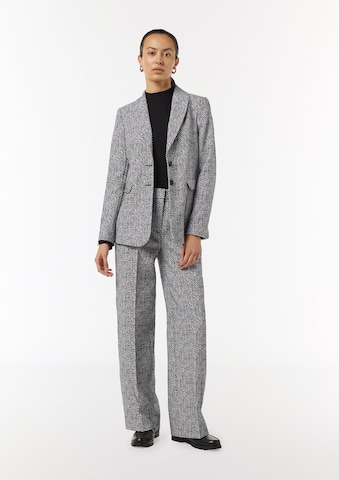 COMMA Wide leg Trousers with creases in Grey
