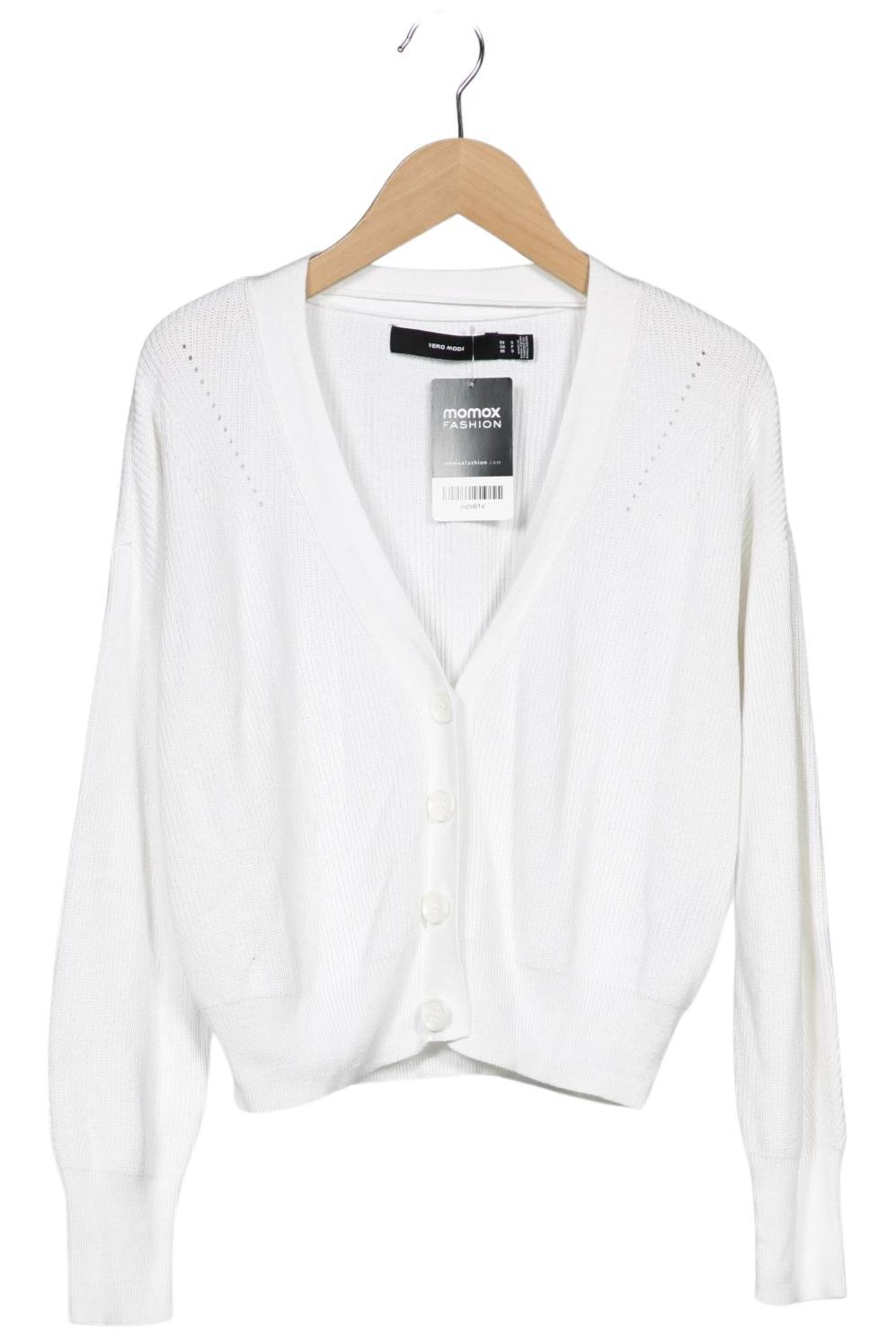VERO MODA Strickjacke S in Weiß: Vorderseite