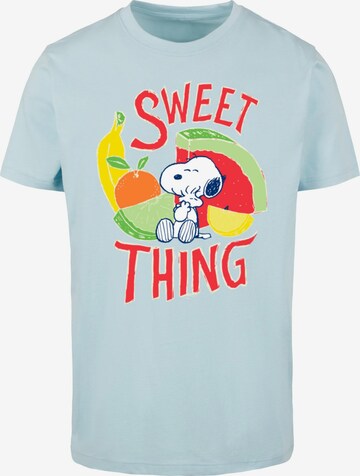 Merchcode Shirt 'Peanuts - Sweet thing' in Blue: front