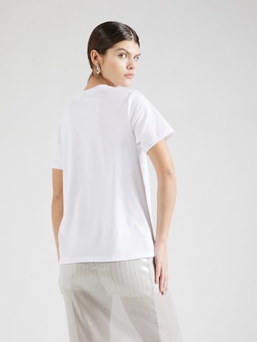 PIECES Shirt 'SQUAD' in White