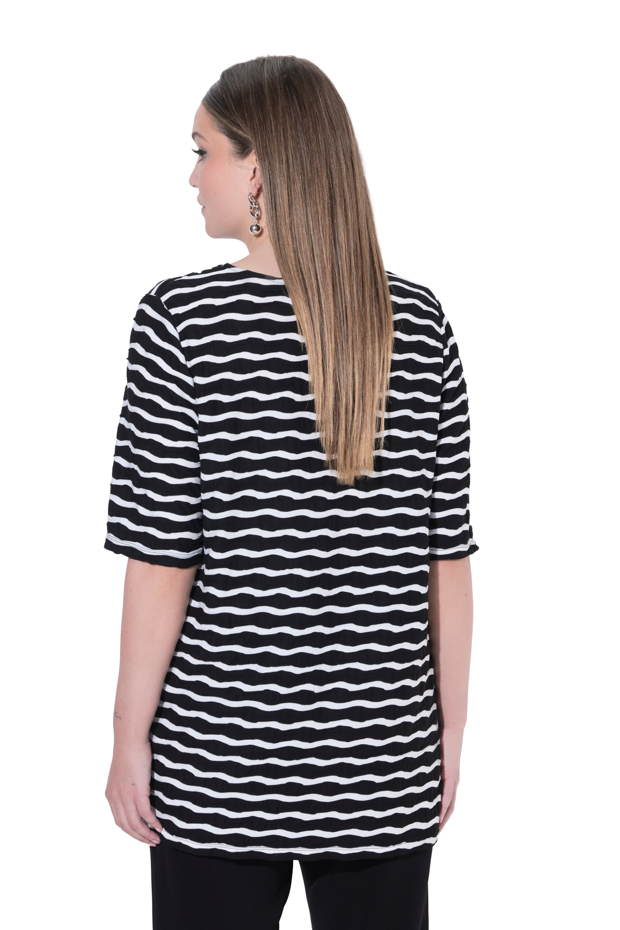 Ulla Popken T-Shirt in Schwarz