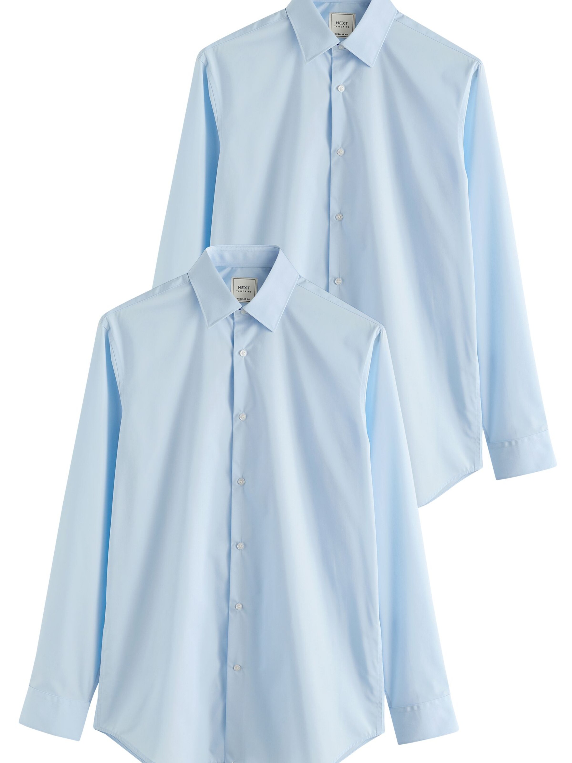 Next Средняя посадка Рубашка в Синий: спереди