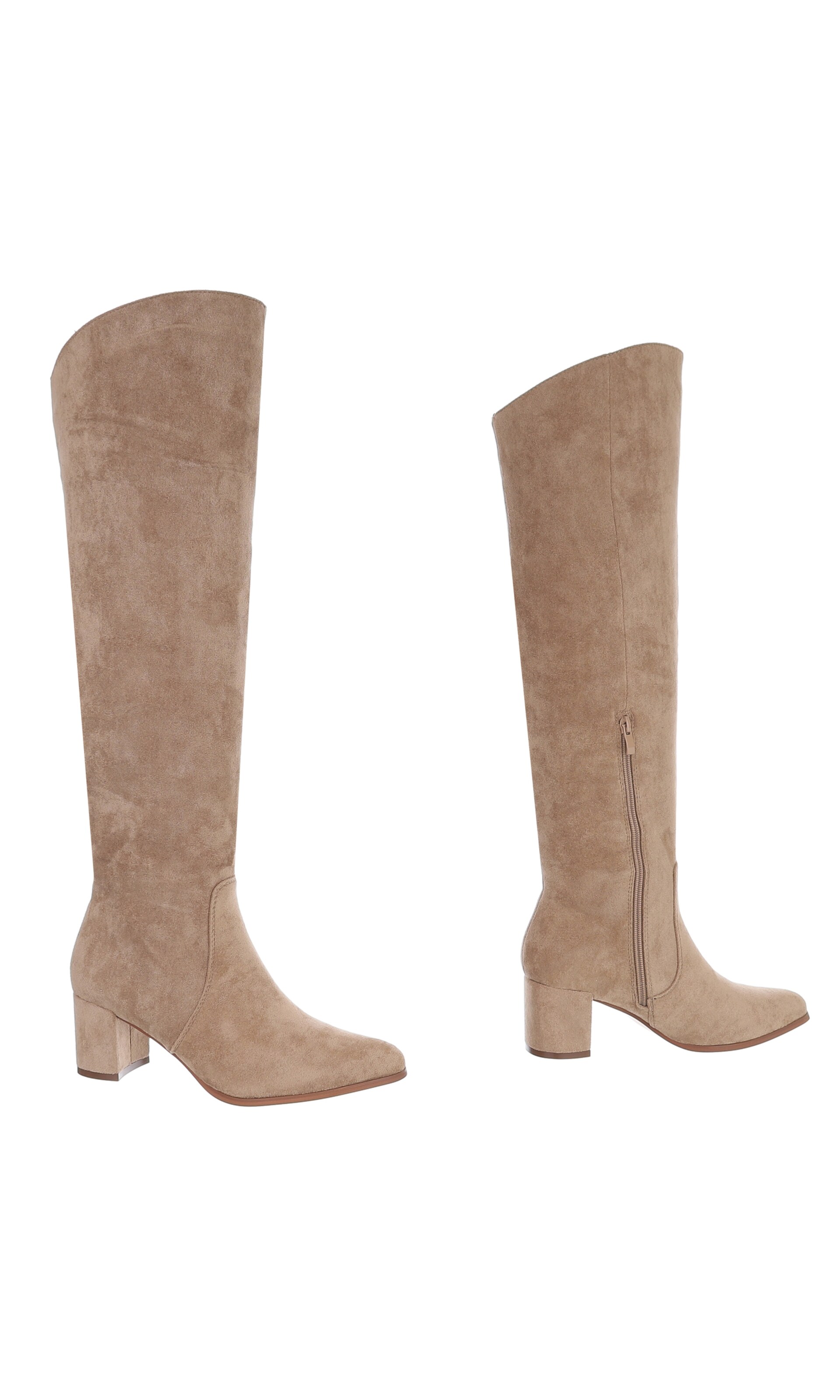 Ital-Design Overknees in Braun