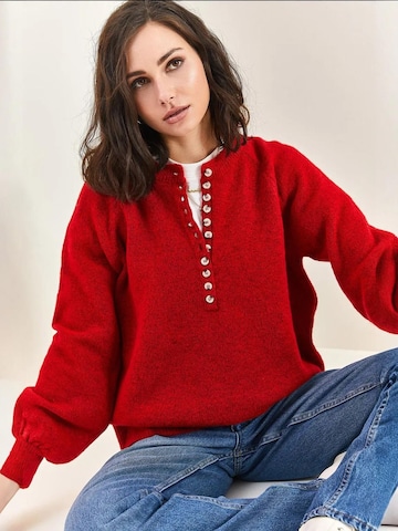 Pull-over Bianco Lucci en rouge