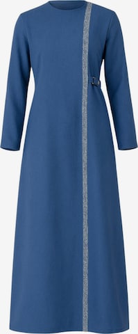 Robe 'Leila-Ferace' fashionshowcase en bleu : devant