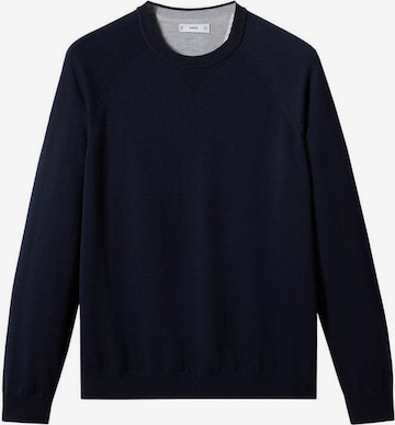 MANGO MAN Sweater 'Ten' in Blue: front