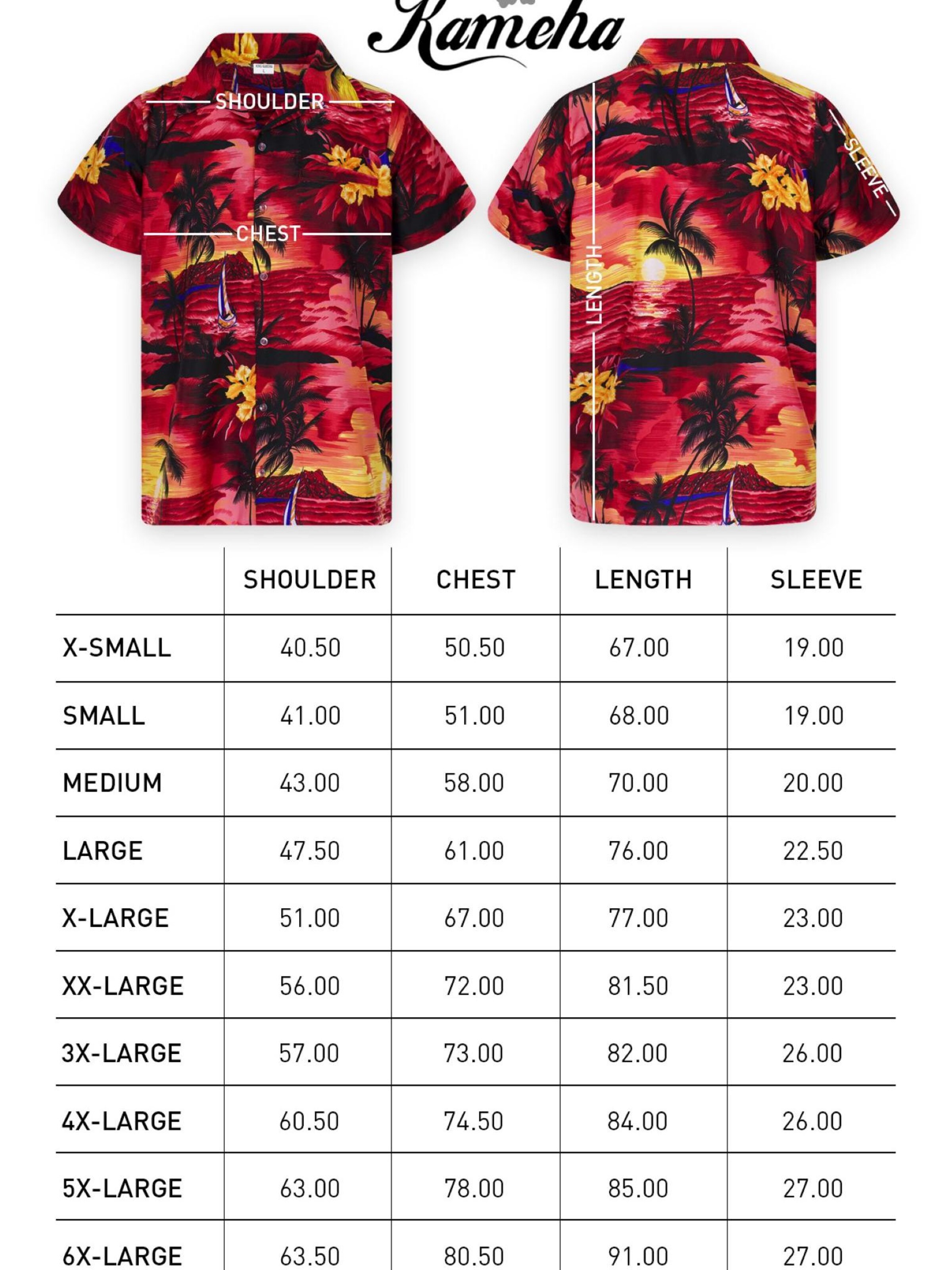 King Kameha Shirt 'Surf' in Red