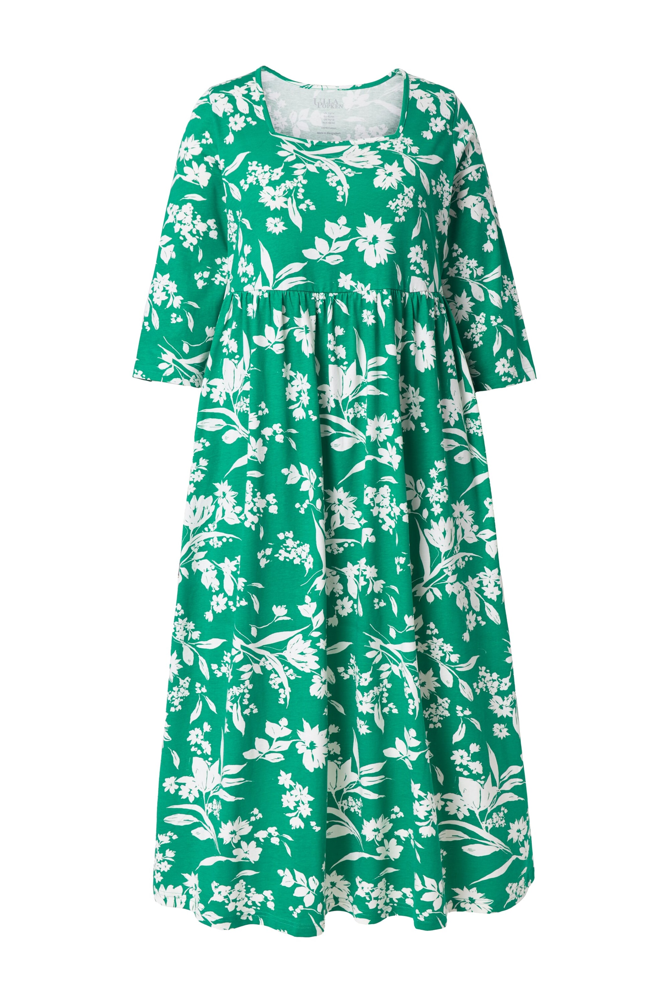 Ulla Popken Jurk in Groen: voorkant