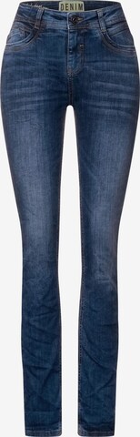 STREET ONE Slimfit Jeans in Blauw: voorkant