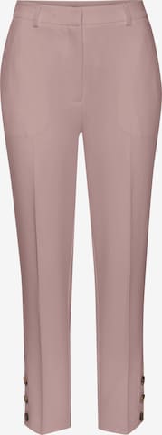 Slimfit Pantaloni cu dungă de la LASCANA pe roz: față