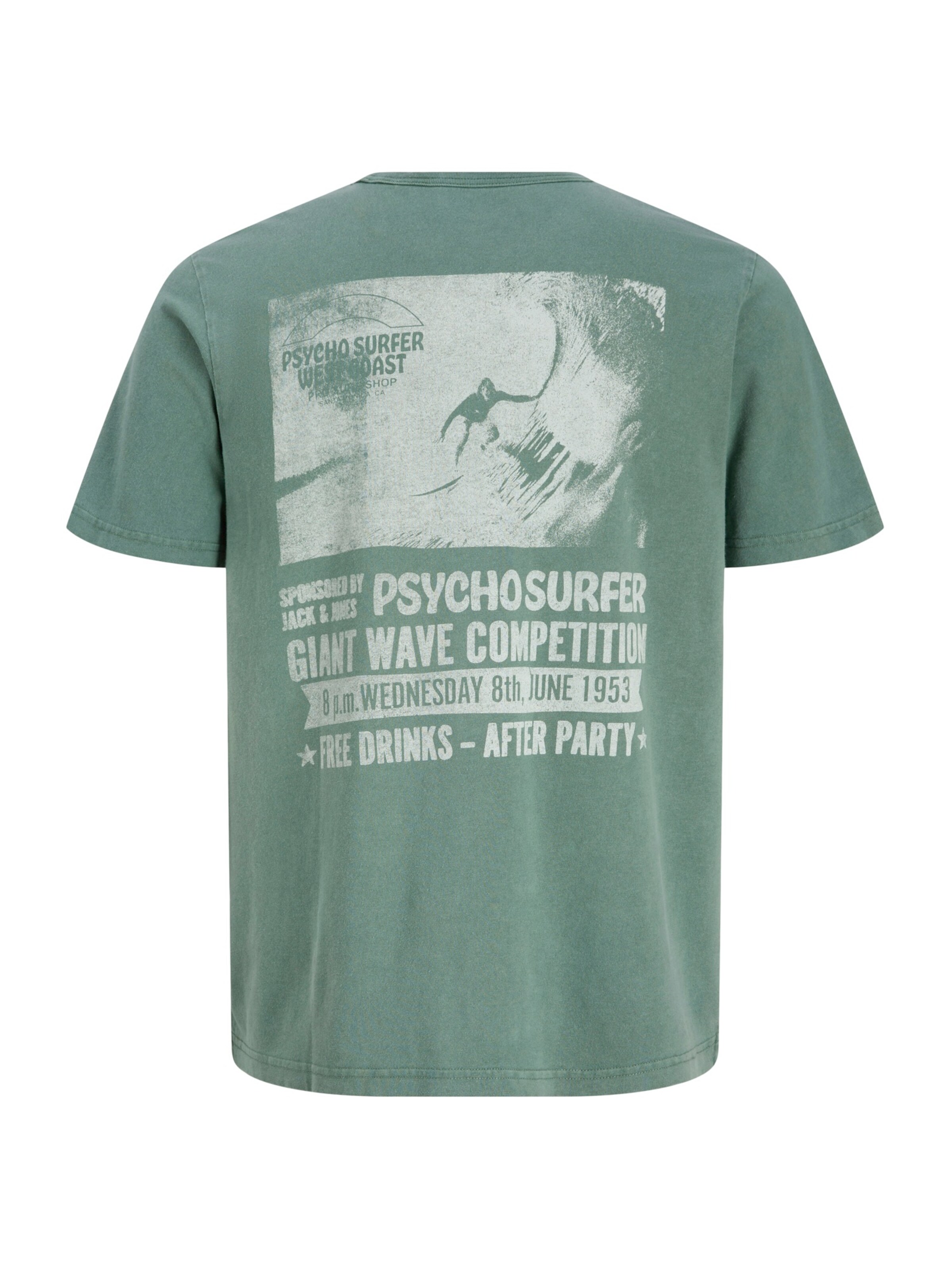 Jack & Jones Premium Majica 'JPRBLUMAXWELL' | zelena barva