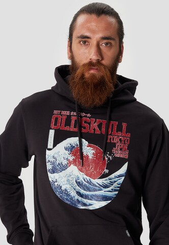 Oldskull Kapuzensweater 'Asian Big W' in Schwarz