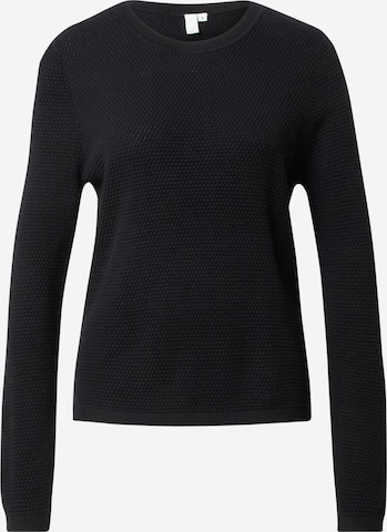 QS Sweater in Black: front