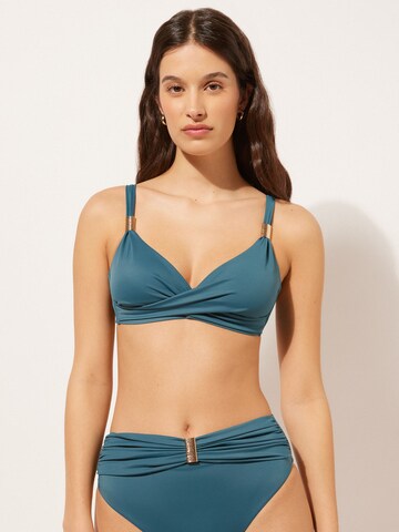 CALZEDONIA Triangel BIKINI OBERTEILE in Blau: Vorderseite