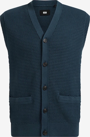 WE Fashion Knit Cardigan in Blue: front