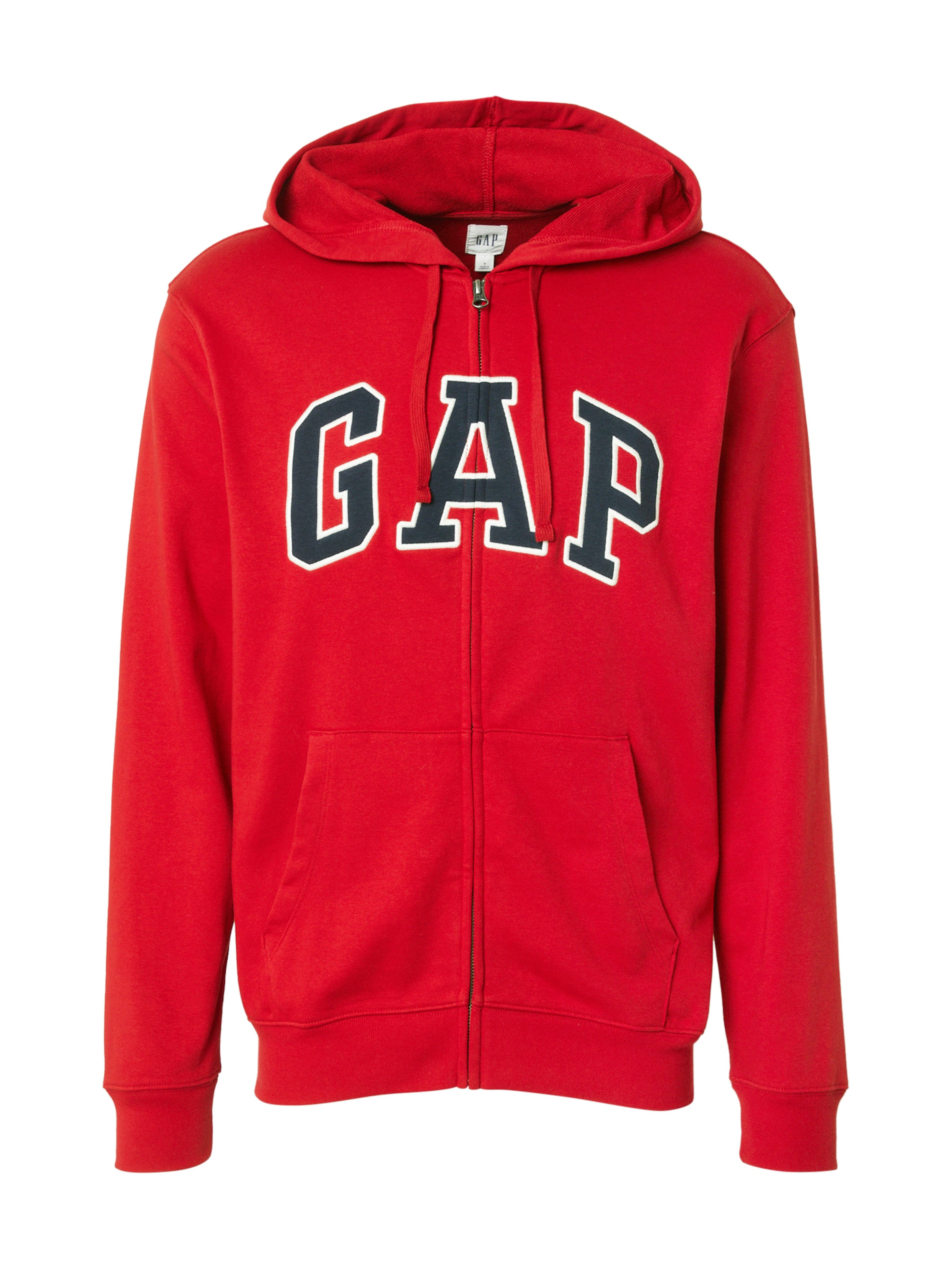 GAP Ζακέτα φούτερ 'HERITAGE' σε κόκκινο: μπροστά