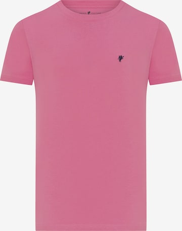 DENIM CULTURE T-Shirt 'Barris' in Pink: predná strana