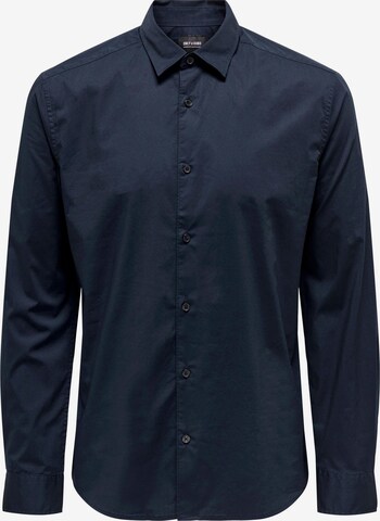 Only & Sons Slim fit Overhemd 'Andy' in Blauw: voorkant