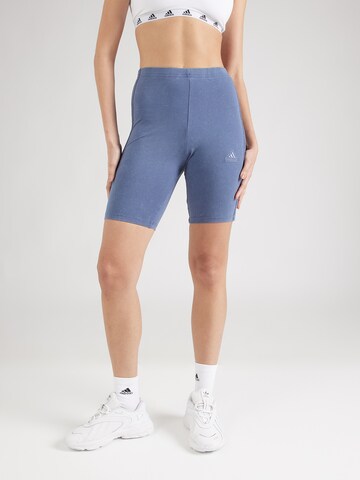 ADIDAS SPORTSWEAR Skinny Sportovní kalhoty – modrá: přední strana