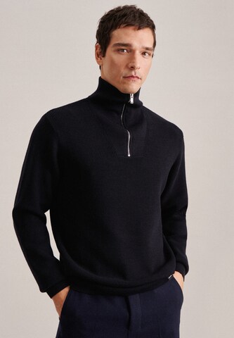 Pull-over 'SMART CASUAL' SEIDENSTICKER en bleu : devant