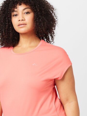 Only Play Curvy Functioneel shirt 'AUBREE' in Oranje