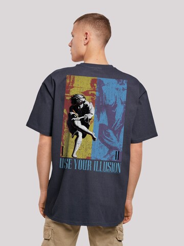 T-Shirt 'Guns 'n' Roses Music Double Illusion' F4NT4STIC en bleu